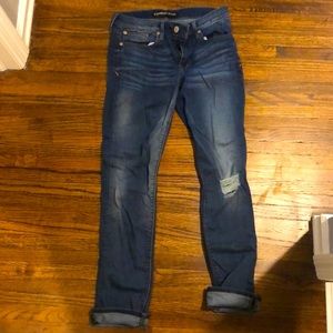 Express Cropped Skinny Jeans (Size 4)